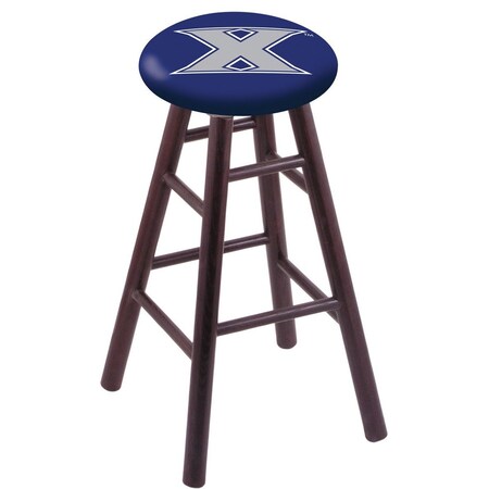 Oak Counter Stool,Dark Cherry Finish,Xavier Seat